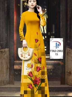 Vải Áo Dài Hoa In 3D AD TTAD2992 25